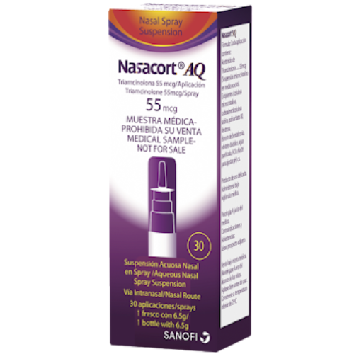 NASACORT AQ TRIAMCINOLONA 55MCG SPRAY NASAL 120DOSIS